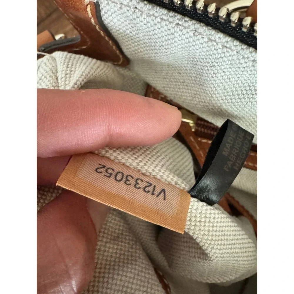 Dooney & Bourke Zebra Print Satchel Bag Tan Leather Trim NWT V1233052